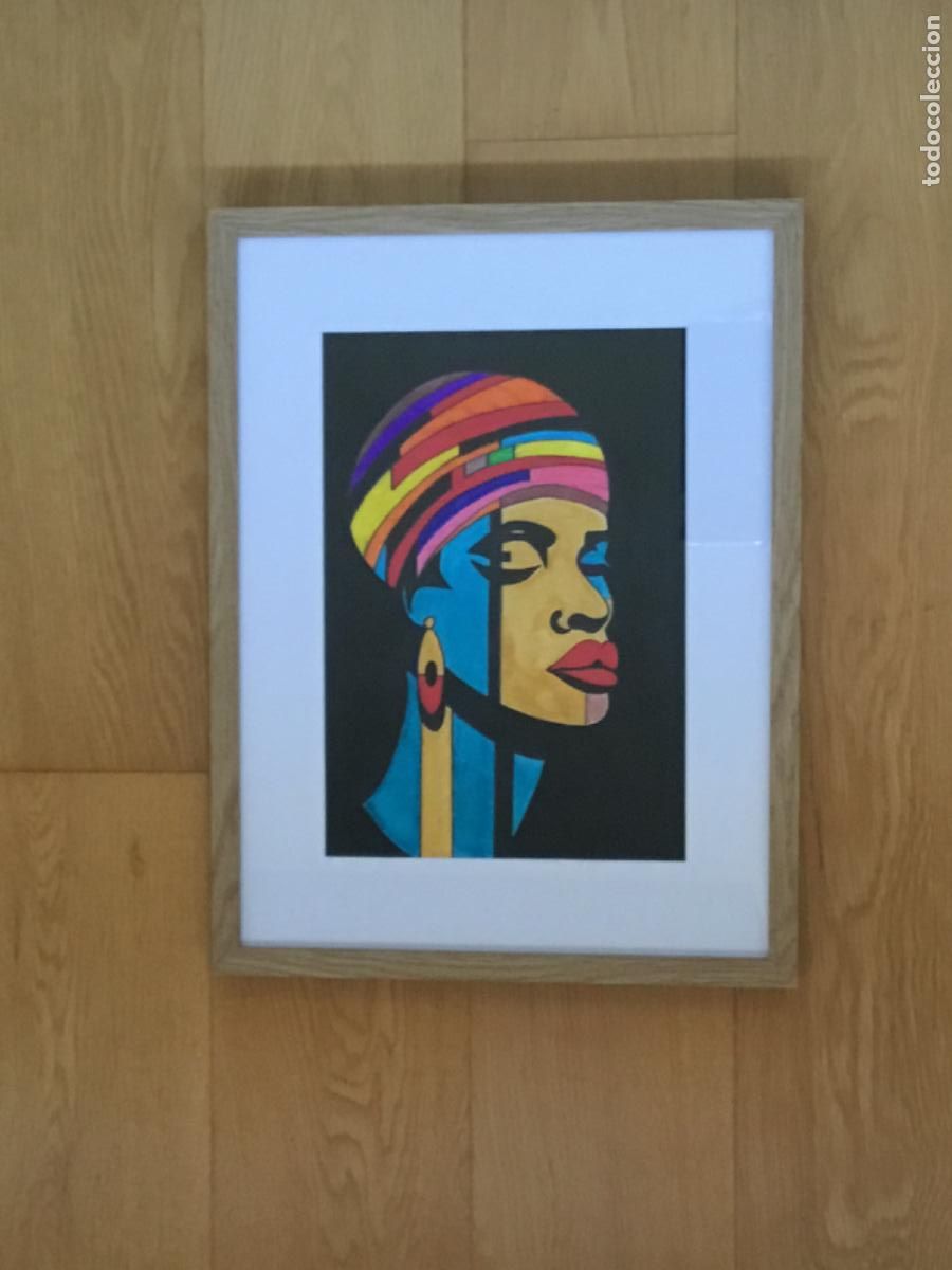 Arte: Africa soul. Acr&iacute;lico sobre papel