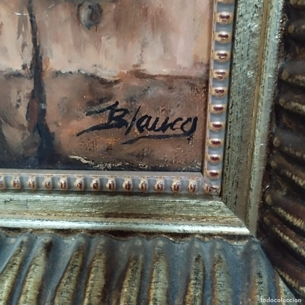 Arte: BODEG&Oacute;N MEMBRILLOS &Oacute;LEO SOBRE TABLA (BLANCO) - Foto 4