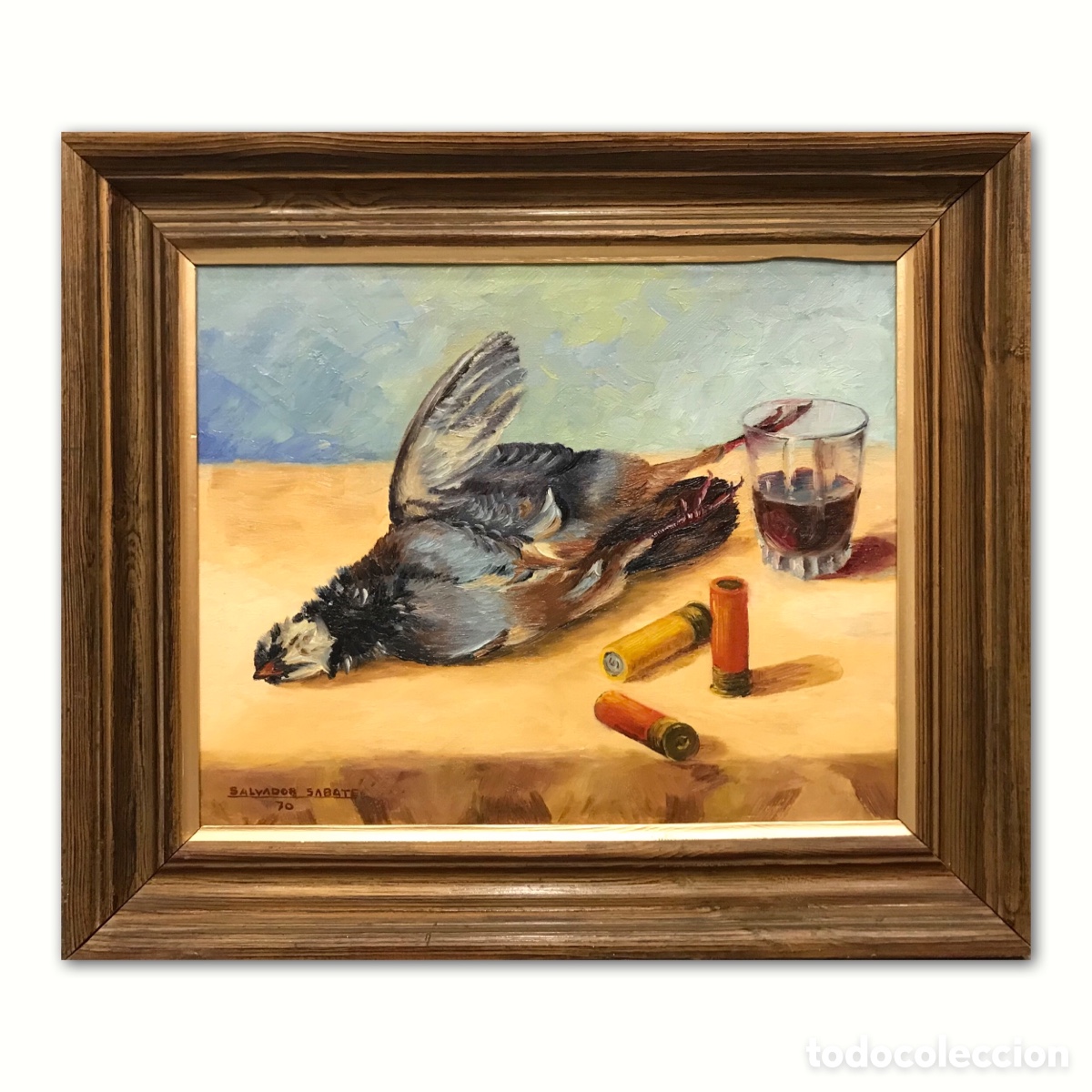 Arte: &rdquo;Bodeg&oacute;n de Caza con Perdiz&rdquo; Salvador Sabat&eacute; (Maials 1921 &ndash; Fraga 1984), 1970