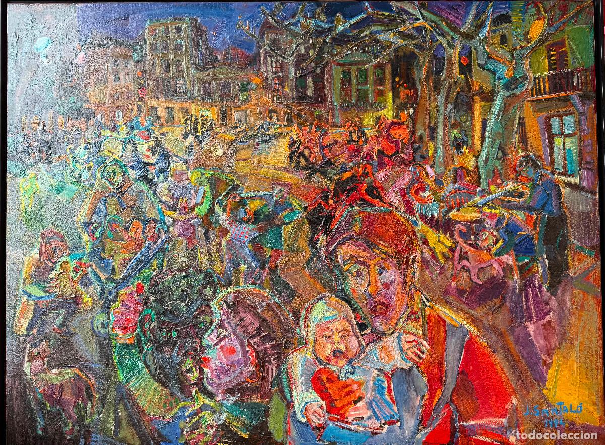 Arte: &Oacute;leo original Joaquim Santal&oacute; 1994 &ndash; Gran formato 93&times;120 cm