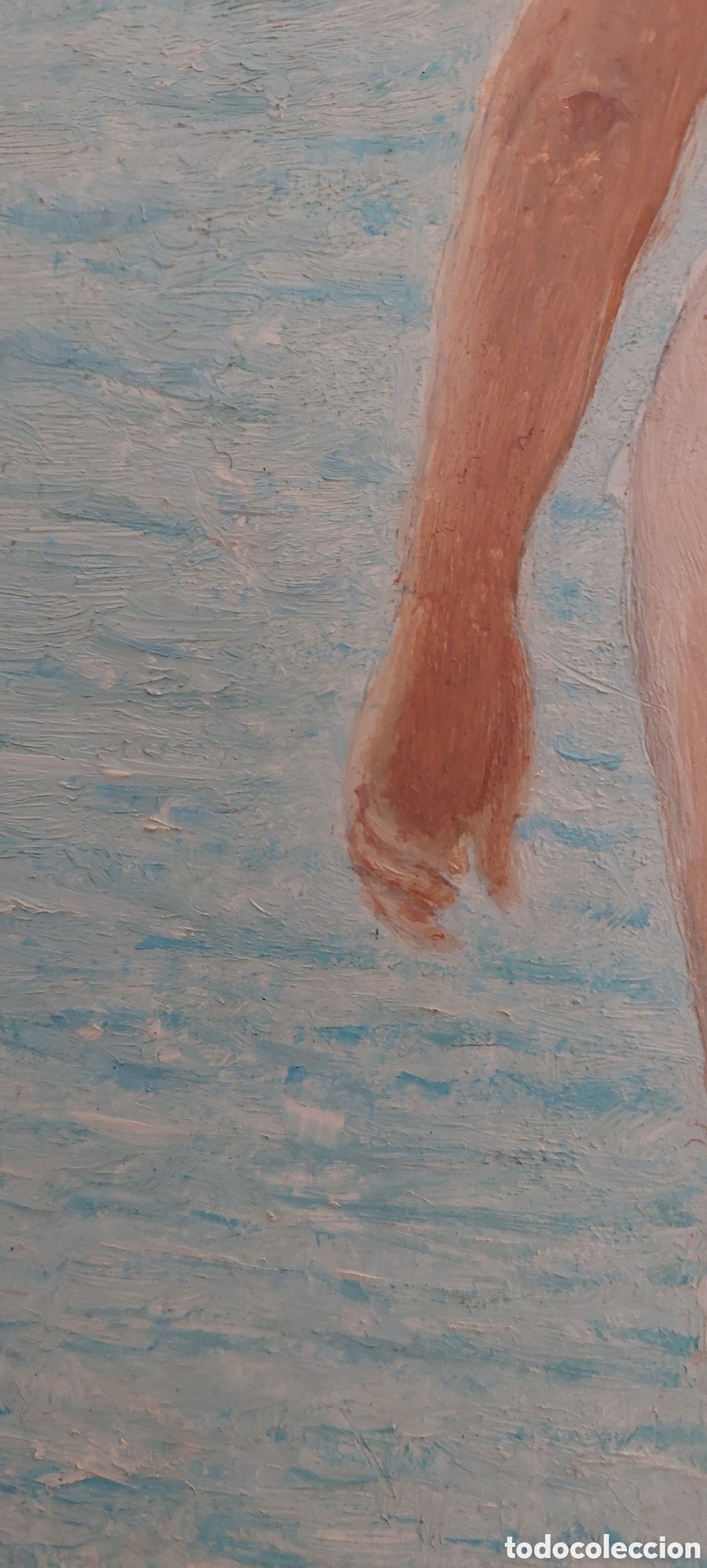 Arte: Cuadro &oacute;leo mujer en el mar - Foto 4