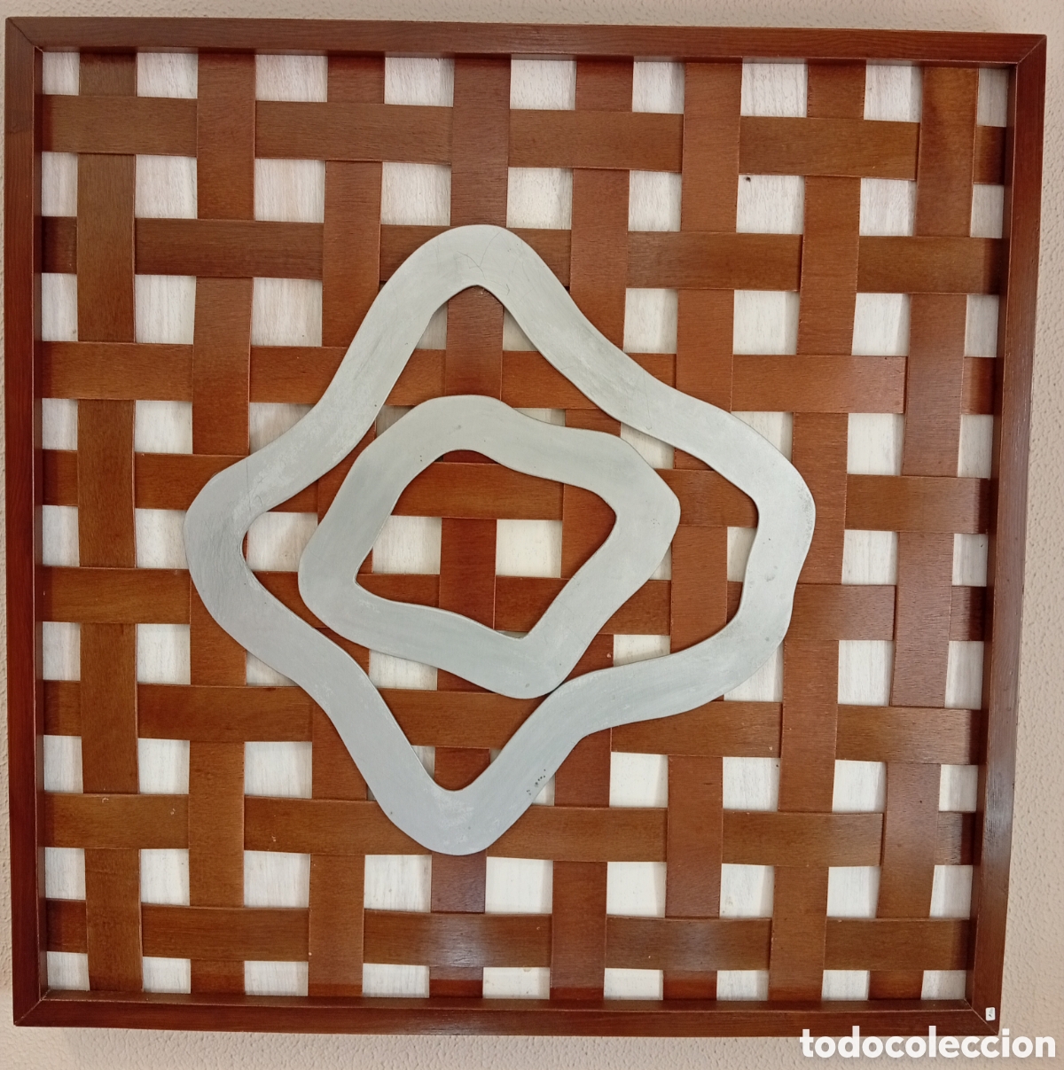 Arte: Pintura gallega obra en madera Chencho (Pardo Vald&eacute;s ,1948 Pontevedra)