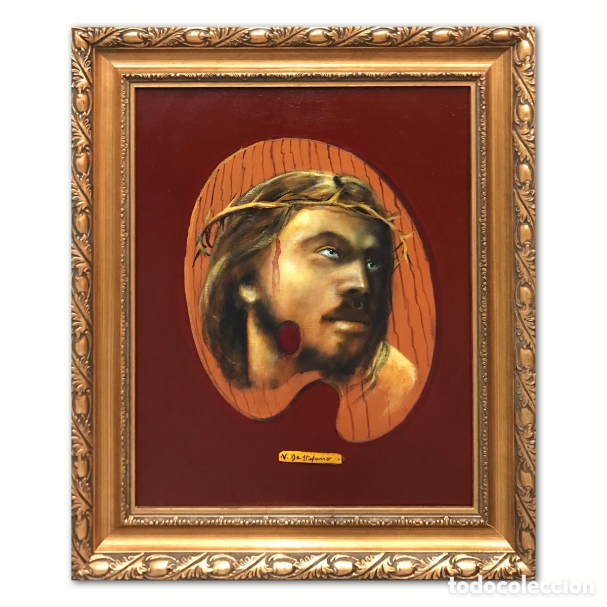 Arte: &rdquo;Cristo Coronado de Espinas&rdquo; V.De Stefano, a&ntilde;os 70-80 del S.XX