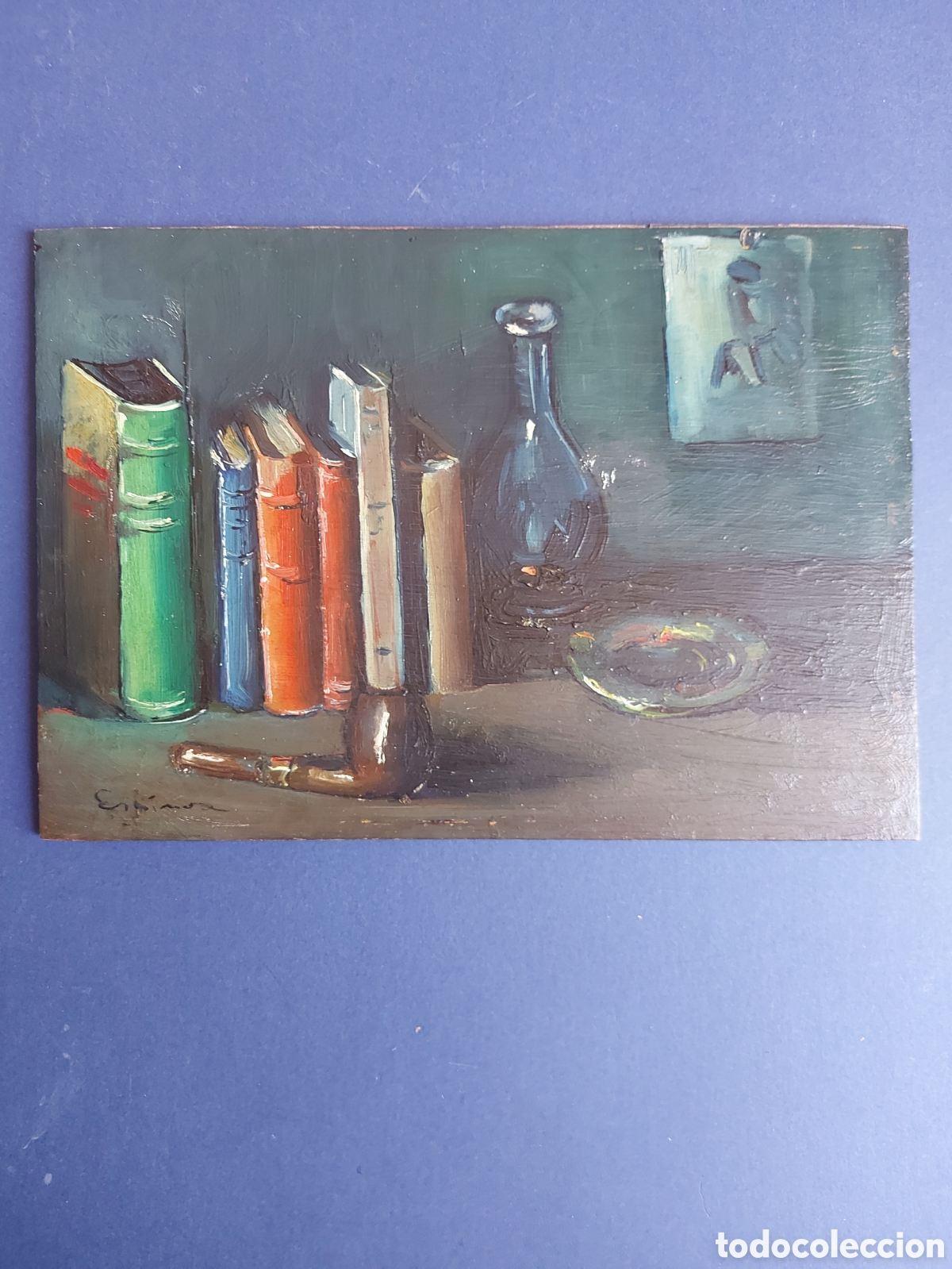 Arte: ESPINOSA &rdquo;EL ESTUDIO DEL ARTISTA&rdquo; OLEO EPOCA