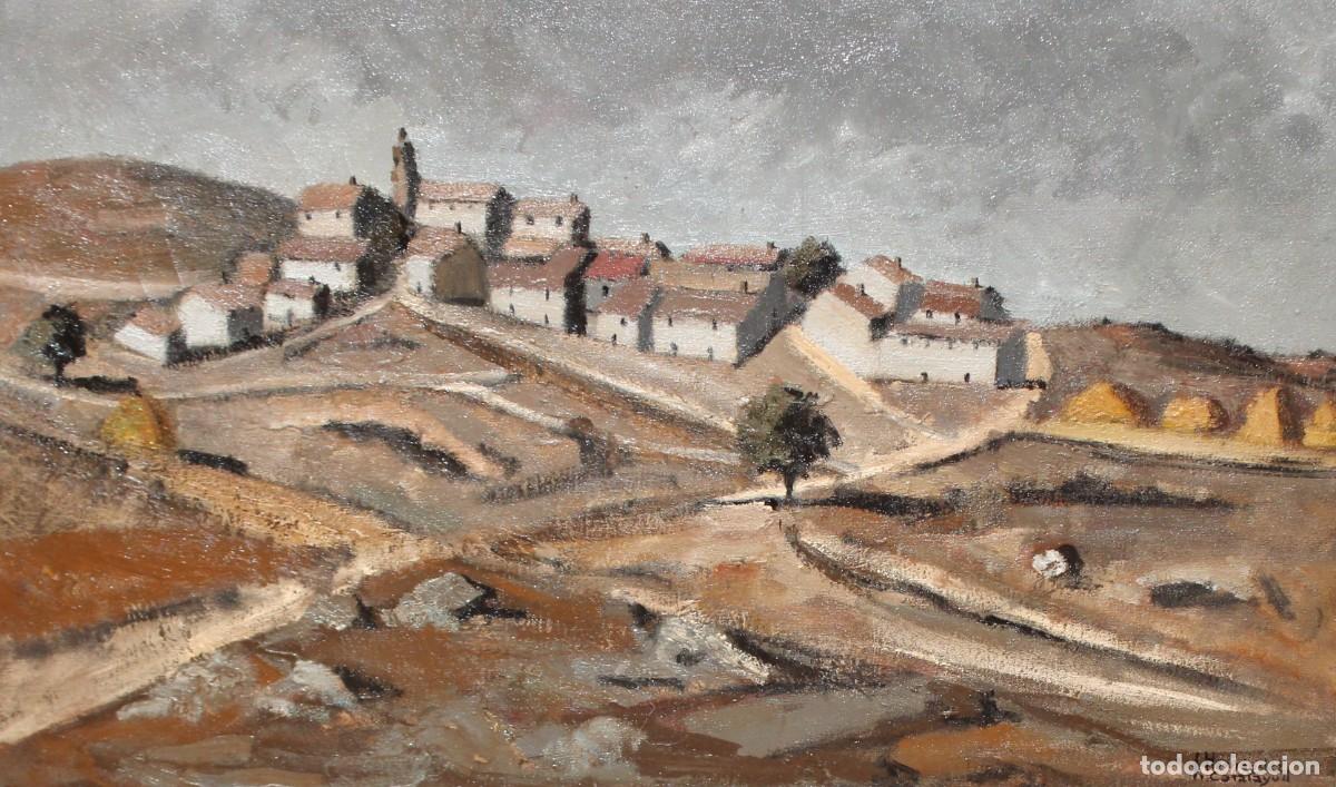 Arte: JOSE HERNANDEZ CALATAYUD (Valencia, 1935 - 2013) OLEO SOBRE TELA. PAISAJE. 60 X 100 CM.