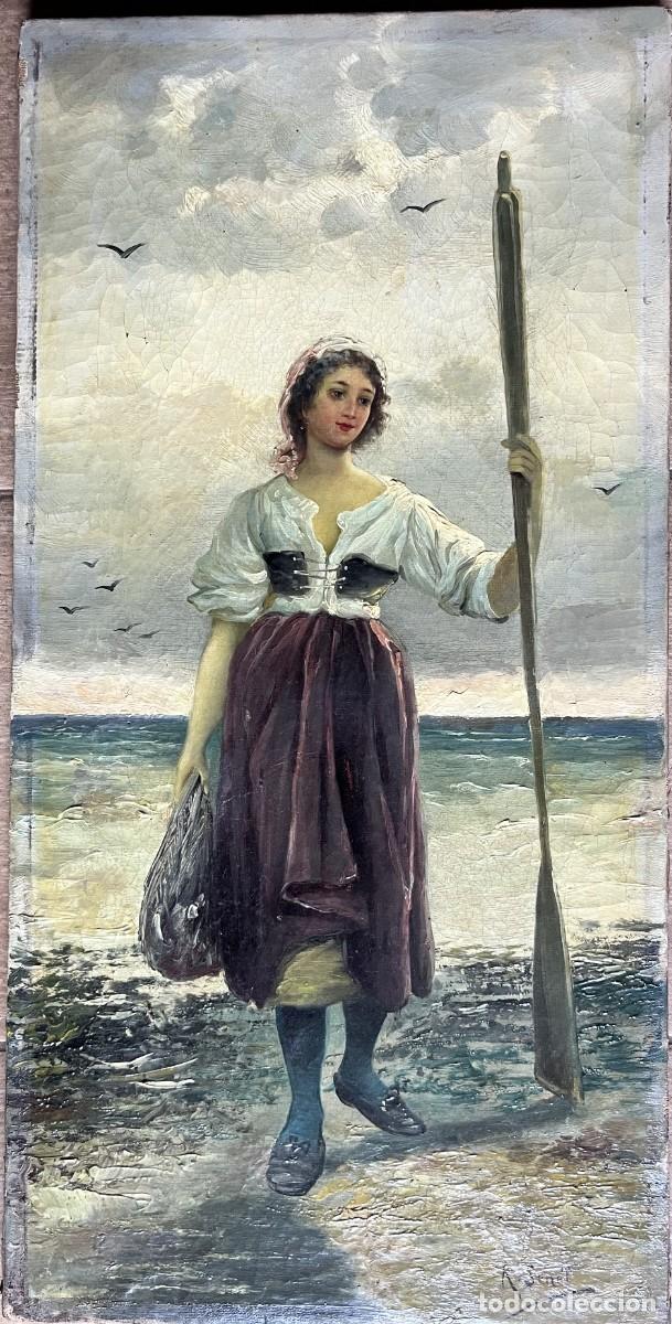 Arte: SENET Y P&Eacute;REZ Rafael (1856-1926) Atrib. Pintor espa&ntilde;ol - &Oacute;leo sobre tela