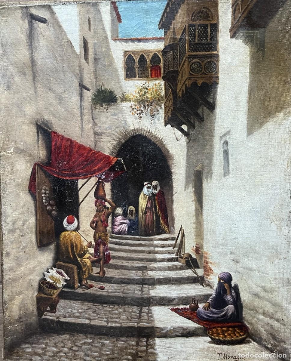 Arte: MORAGAS Y TORRAS Tom&aacute;s (1837-1906) Atribuido. Pintor espa&ntilde;ol - &Oacute;leo sobre tela