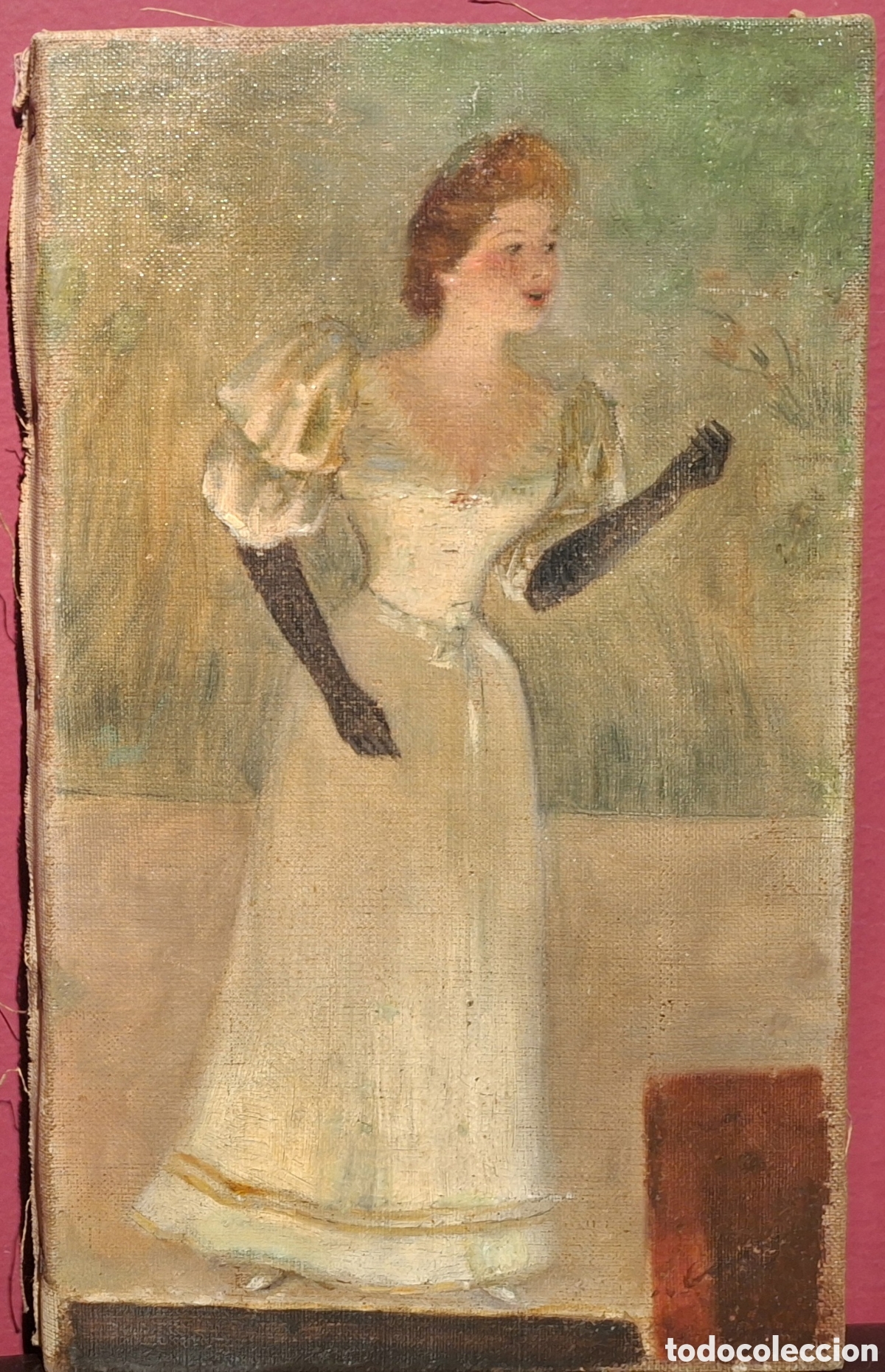 Arte: EN EL CABARET. ESCUELA CATALANA CIRCA 1900. FIRMADO ILEGIBLE.