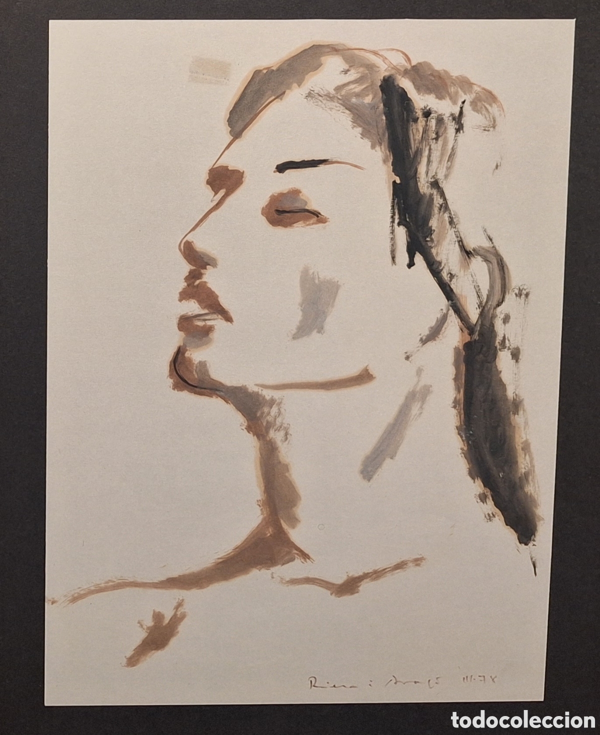 Arte: ROSTRO FEMENINO POR JOSEP MARIA RIERA I ARAG&Oacute; (1954)