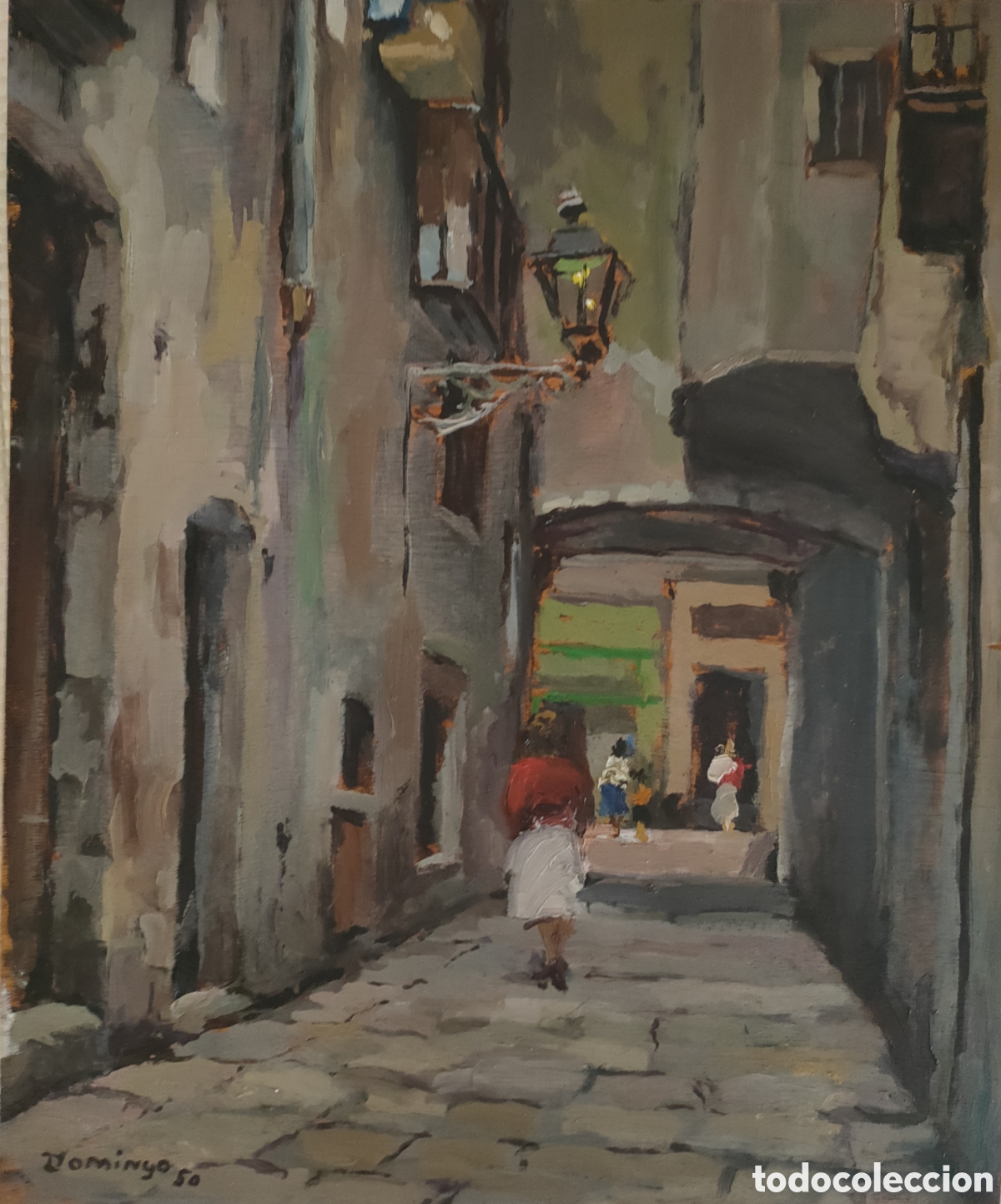 Arte: FRANCESC DOMINGO (Barcelona, 1895 - Brasil, 1974) OLEO SOBRE Tabla