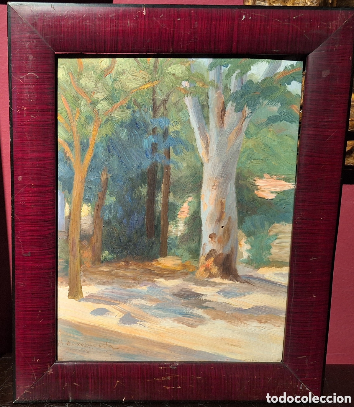 Arte: PAISAJE. ESCUELA CATALANA CIRCA 1900. FIRMADO ILEGIBLE.