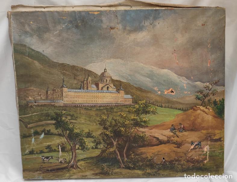 Arte: ANTIGUO CUADRO, PINTURA, EL ESCORIAL, SIN FIRMA, PUEDE QUE DE ALGUNA ESCUELA
