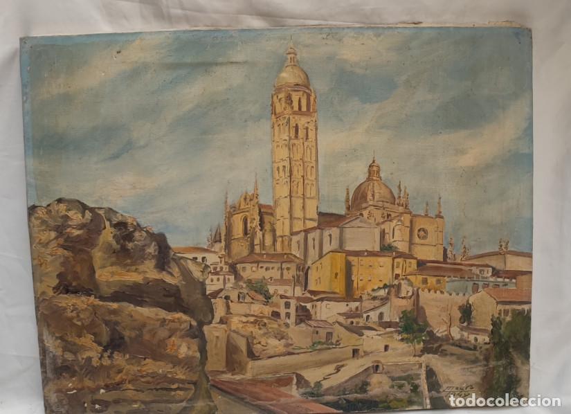 Arte: CUADRO ANTIGUO, PINTURA, SEGOVIA, FIRMADO POR MAURO EN 1949