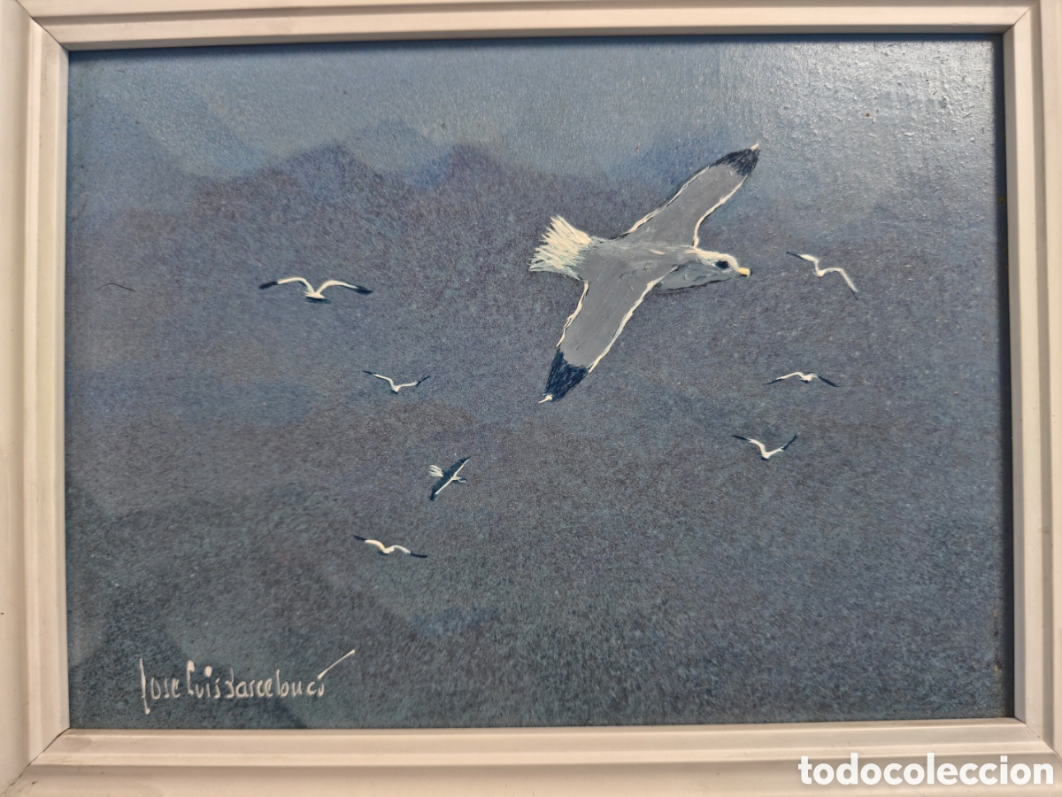 Arte: Paisaje Marino con Gaviotas por Jose Luis Barcelona