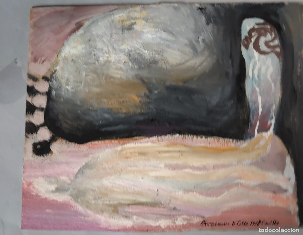 Arte: Abraham Lacalle (Almer&iacute;a 1962) Sin t&iacute;tulo &oacute;leo sobre carton firmado y fechado