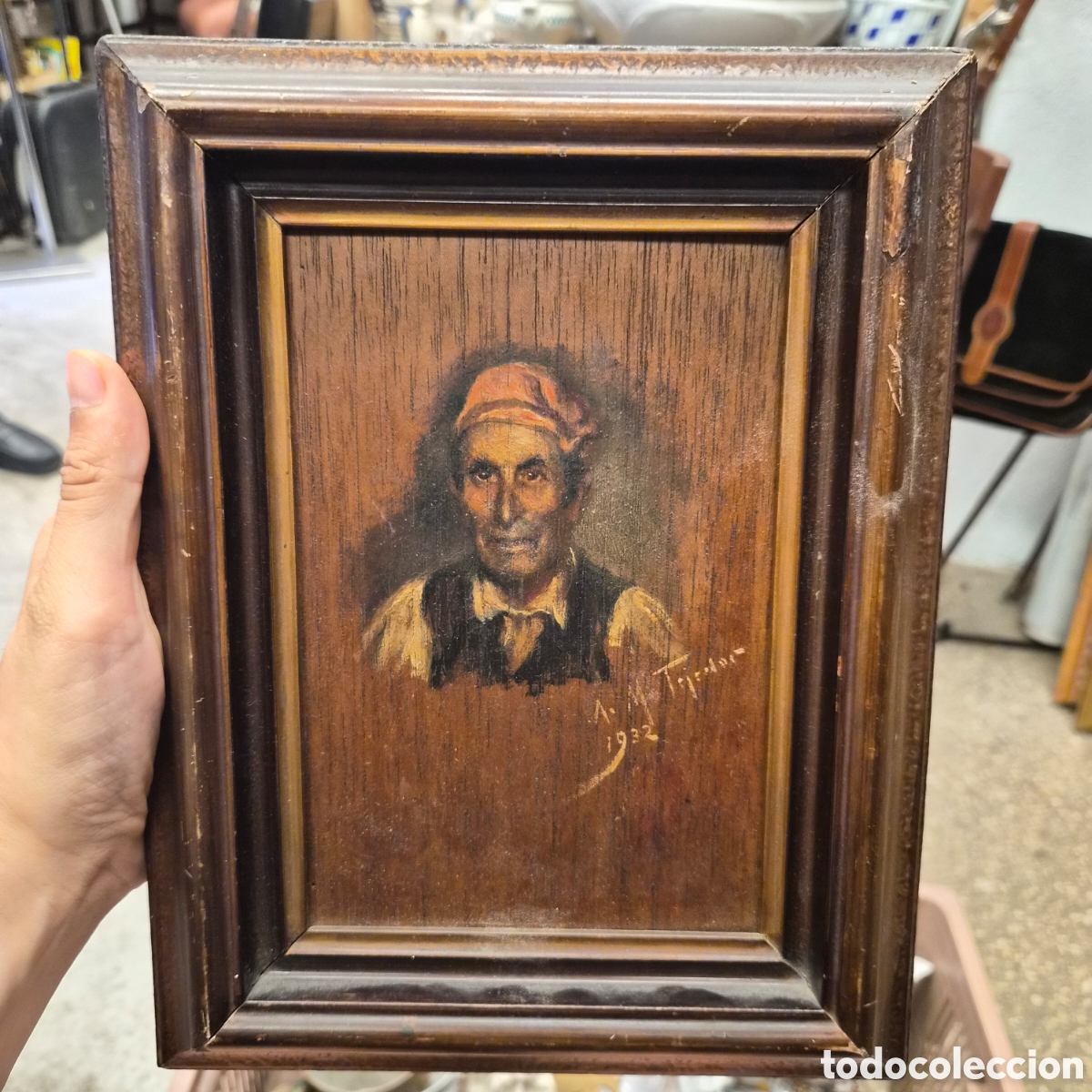 Arte: &Oacute;leo sobre tabla A. M Tejedor 1932