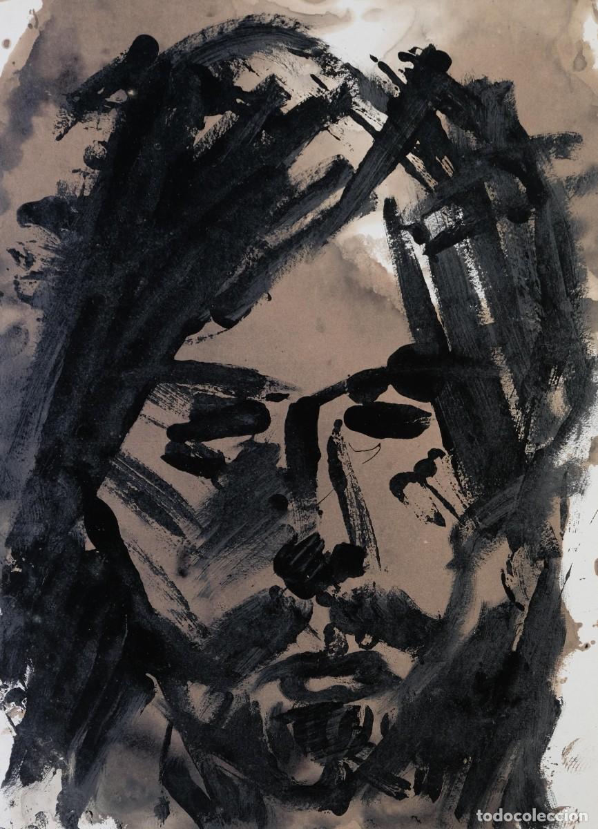 Arte: &Oacute;LEO SOBRE PAPEL ROSTRO SIGLO XX