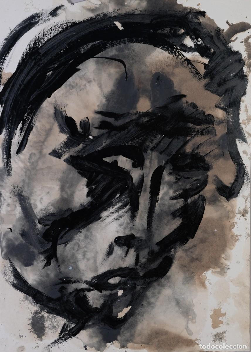 Arte: &Oacute;LEO SOBRE PAPEL ROSTRO SIGLO XX