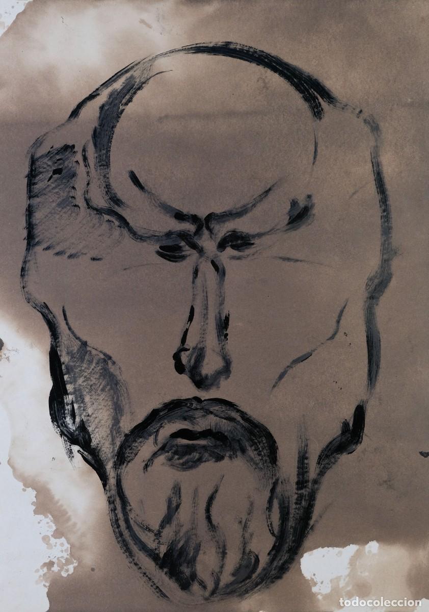 Arte: &Oacute;LEO SOBRE PAPEL ROSTRO SIGLO XX
