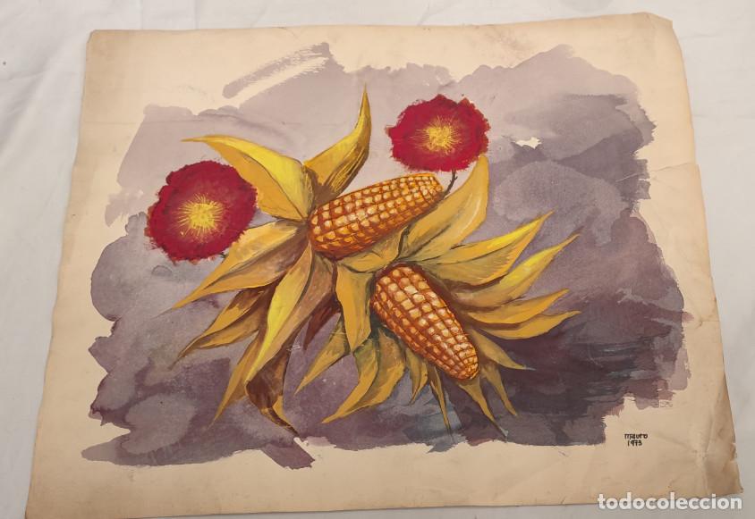 Arte: PINTURA ORIGINAL Y ACUARELA PARECE, SOBRE LAMINA, FIRMA MAURO, A&Ntilde;O 1973, VER DESCRIPCION