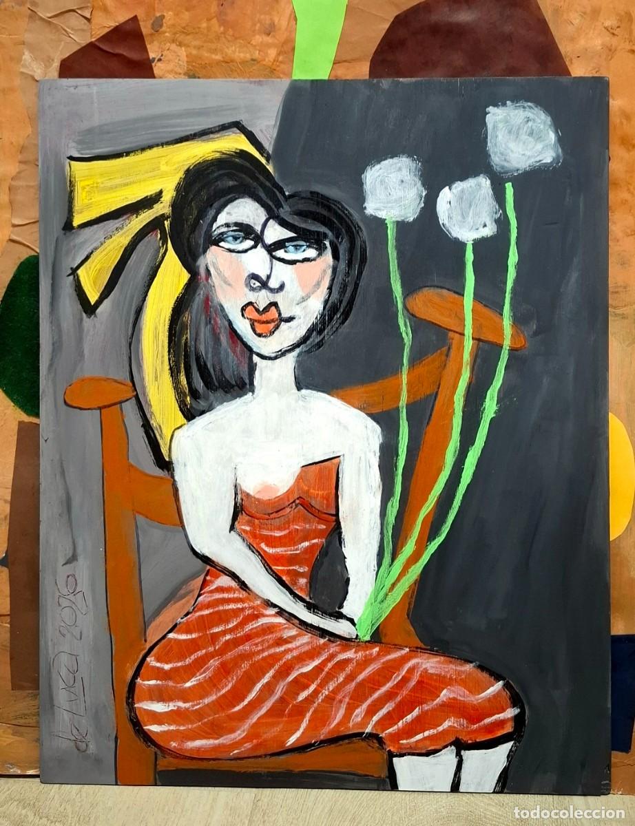 Art: Mujer con Lazo Amarillo.