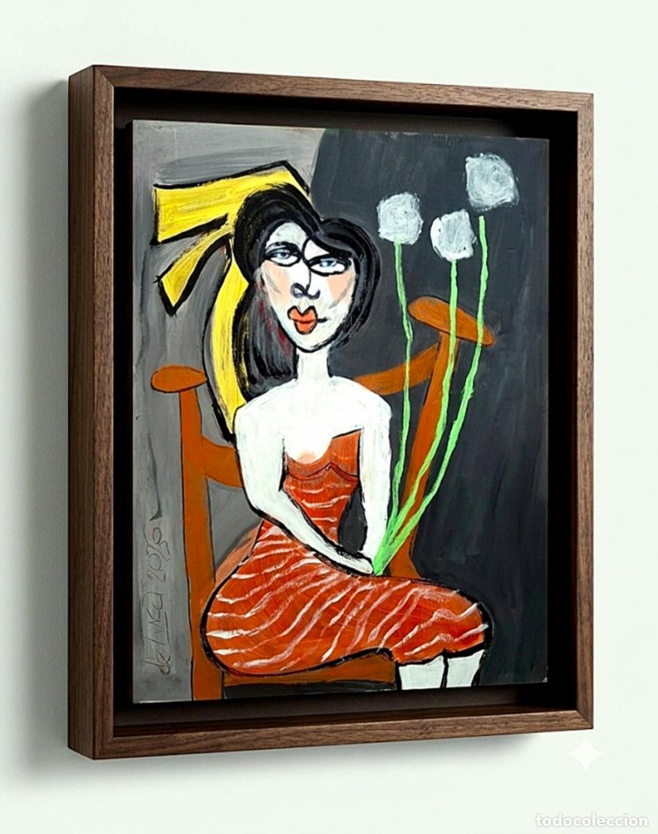Kunst: Mujer con Lazo Amarillo.