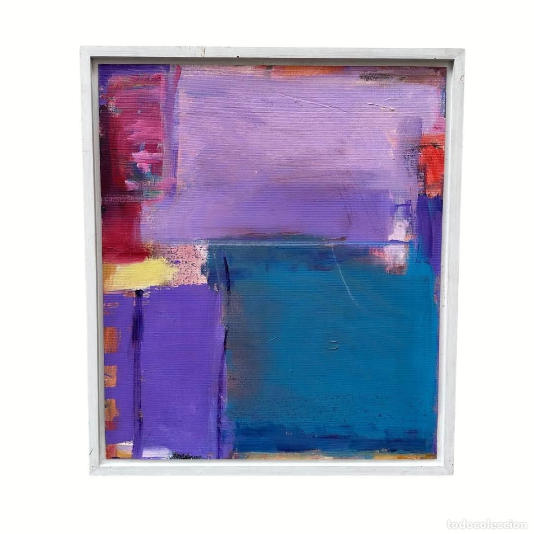 Arte: Acr&iacute;lico sobre tabla &ldquo;Composici&oacute;n abstracta&rdquo;, Lorenzo Colomo, Arte Contempor&aacute;neo, s. XXI &ndash; Espa&ntilde;a