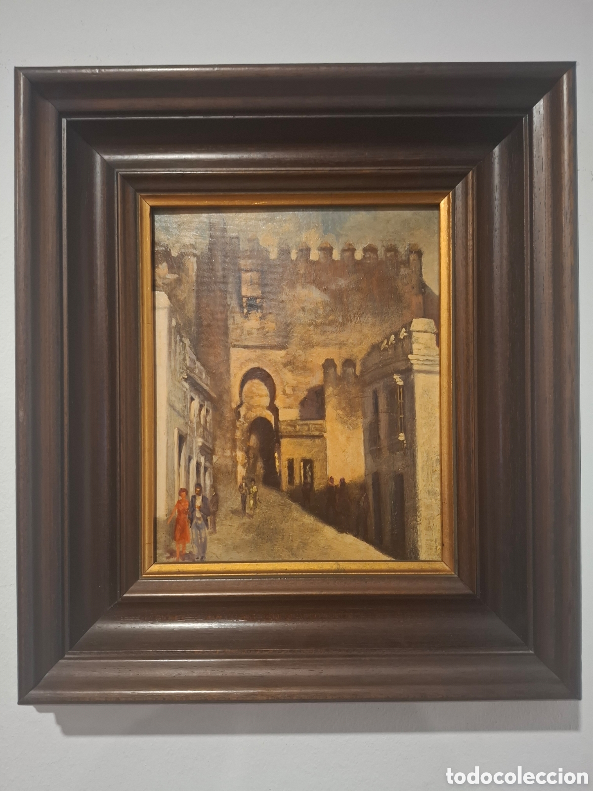Arte: Oleo sobre tabla de carmona 41x37