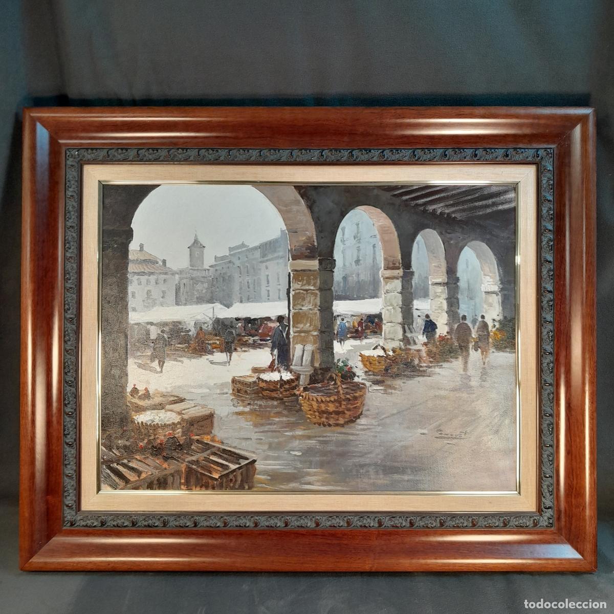 Arte: A-557. JORDI SERRAT BALASCH (1935). &Oacute;LEO SOBRE LIENZO. PAISAJE URBANO. FECHADO 1991.
