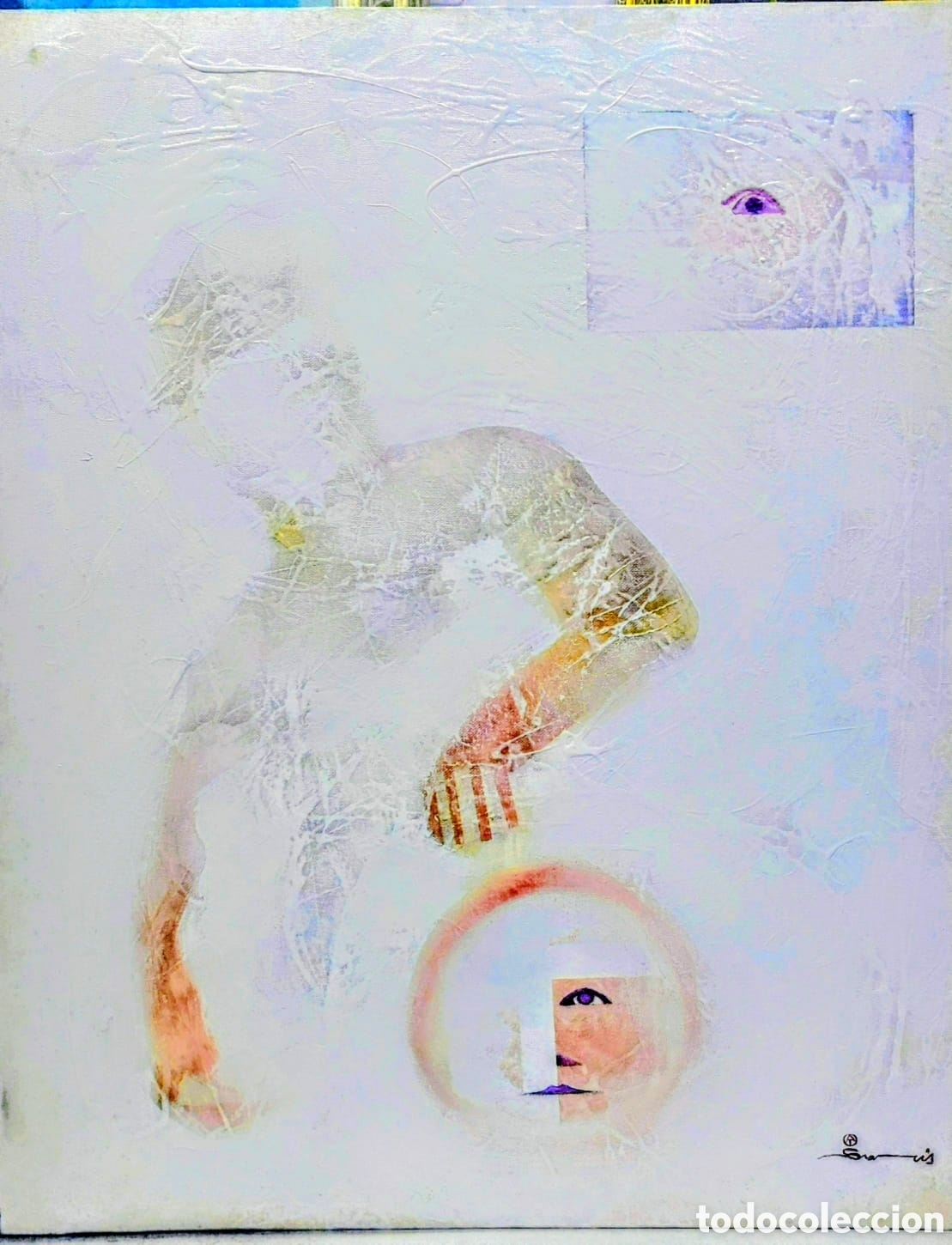 Arte: SURIS ALBERT OLEO TELA MIXTO 65X54 A&Ntilde;O 2001 SENTIMIENTOS OCULTOS