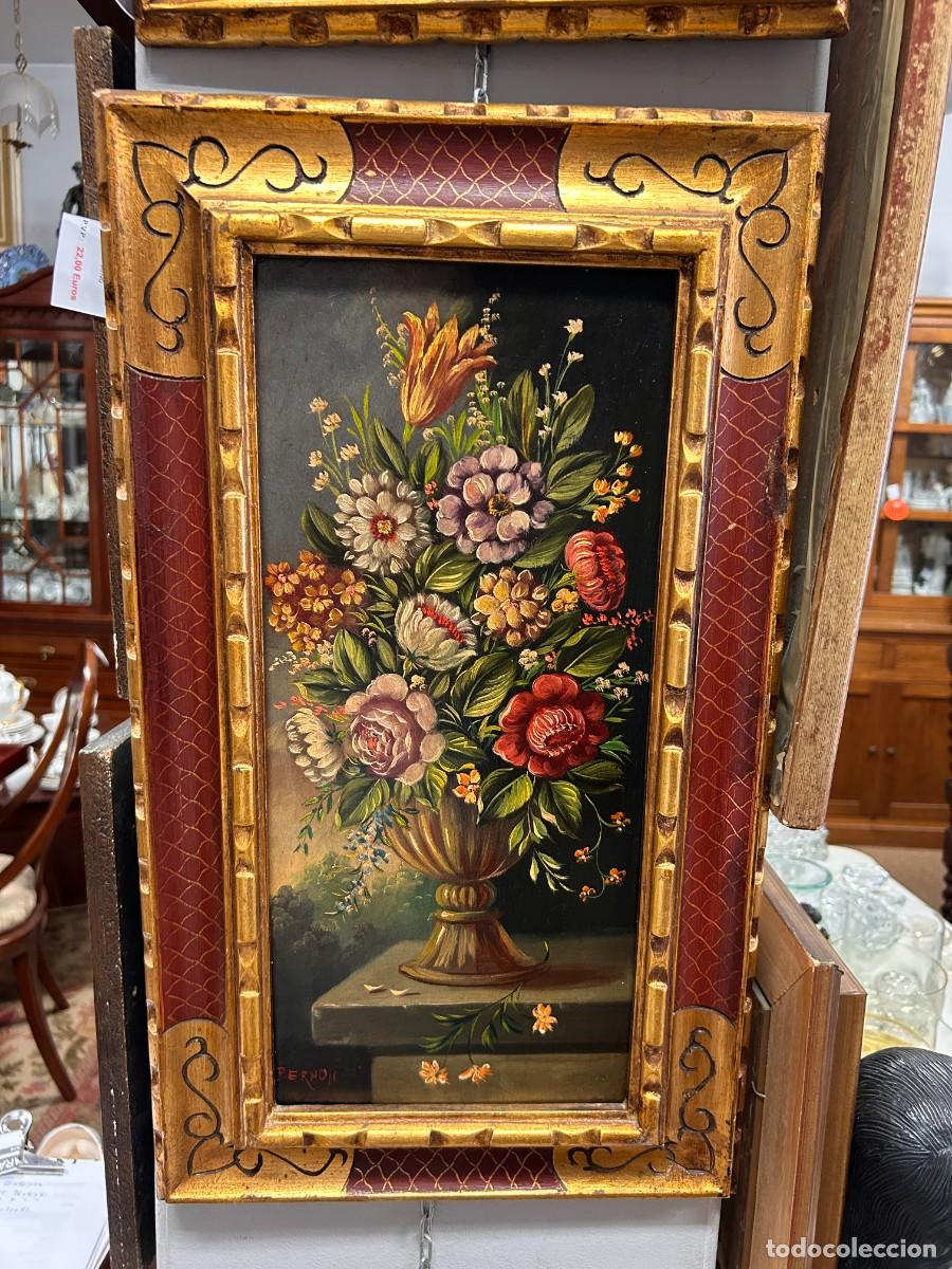 Arte: &oacute;leo Bodeg&oacute;n de flores Bernois
