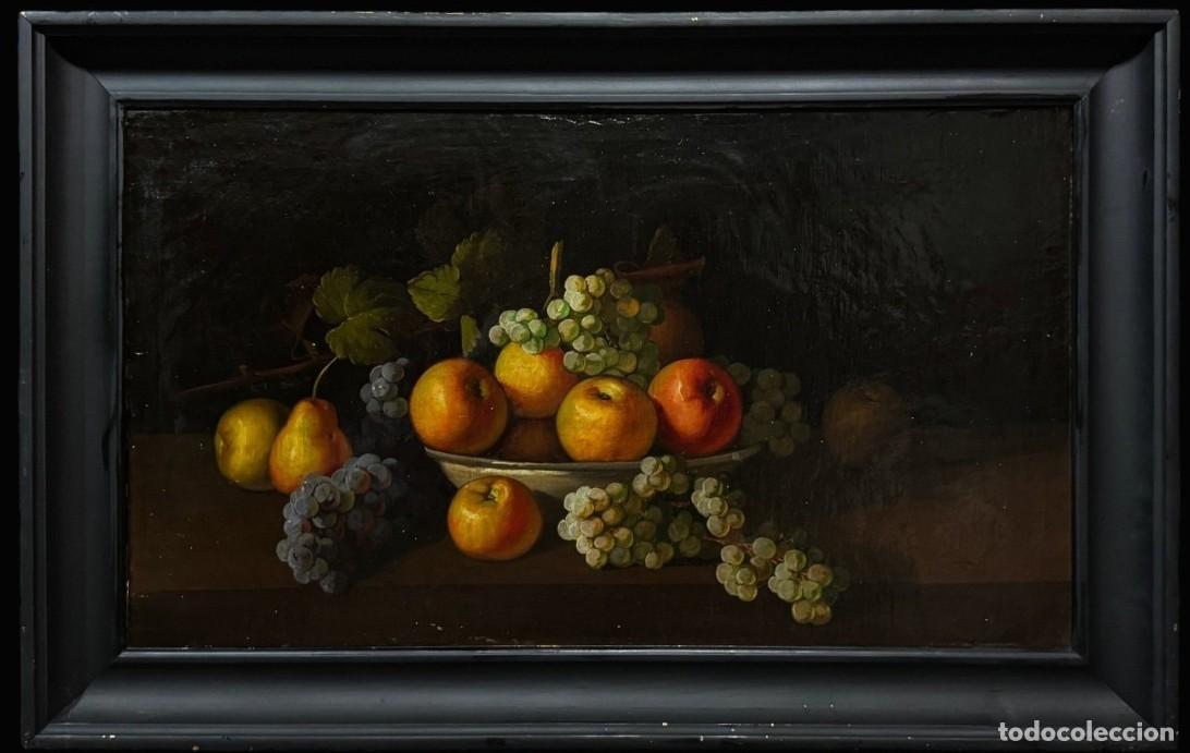 Arte: MAGN&Iacute;FICO BODEG&Oacute;N DE FRUTAS - ESCUELA ESPA&Ntilde;OLA S. XIX