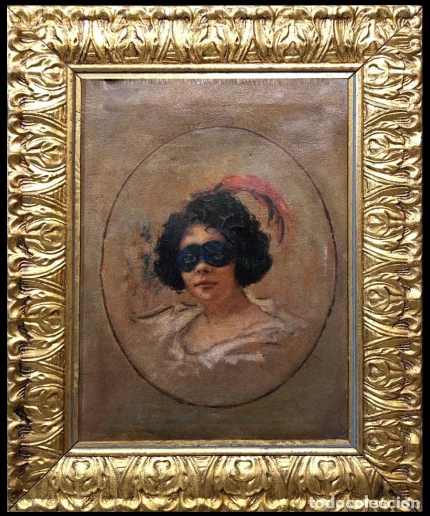 Arte: ESCUELA EUROPEA (C. 1900) - ENMASCARADA