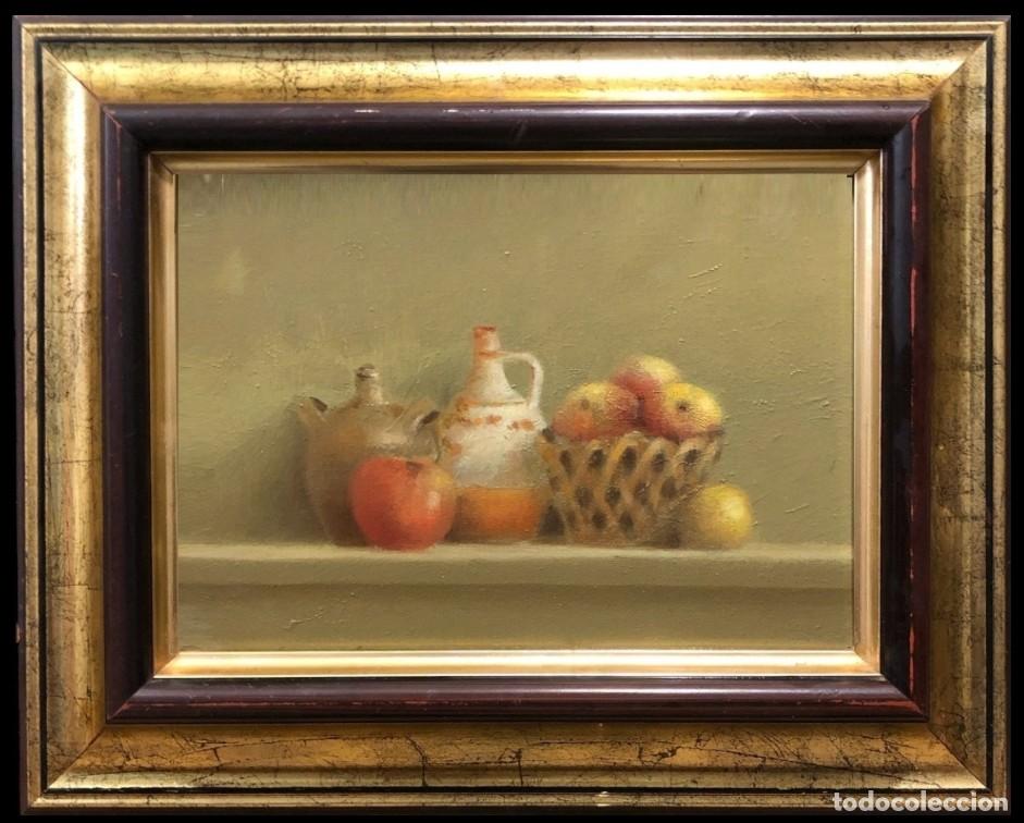 Arte: PIERRE JACQUELIN (1944) - MANZANAS Y BOTIJOS