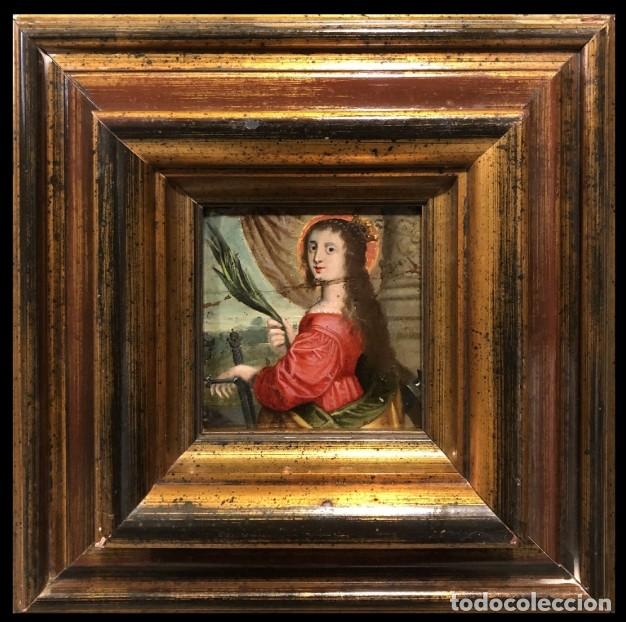 Arte: ESCUELA ITALIANA (S. XVII) - SANTA CATALINA DE ALEJANDR&Iacute;A