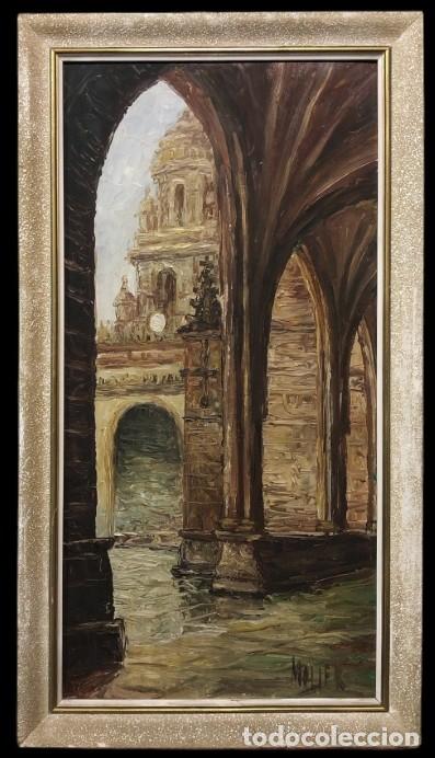 Art: ESCUELA FRANCESA (C. 1960) - EL CLAUSTRO DE LA CATEDRAL DE MURCIA