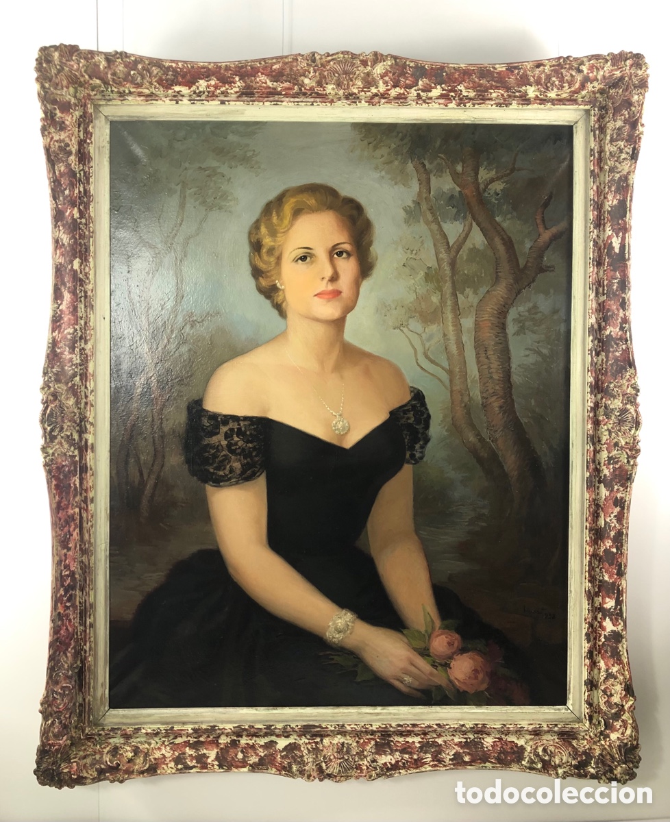 Arte: Eleuterio Bauset Retrato de Dama 1958