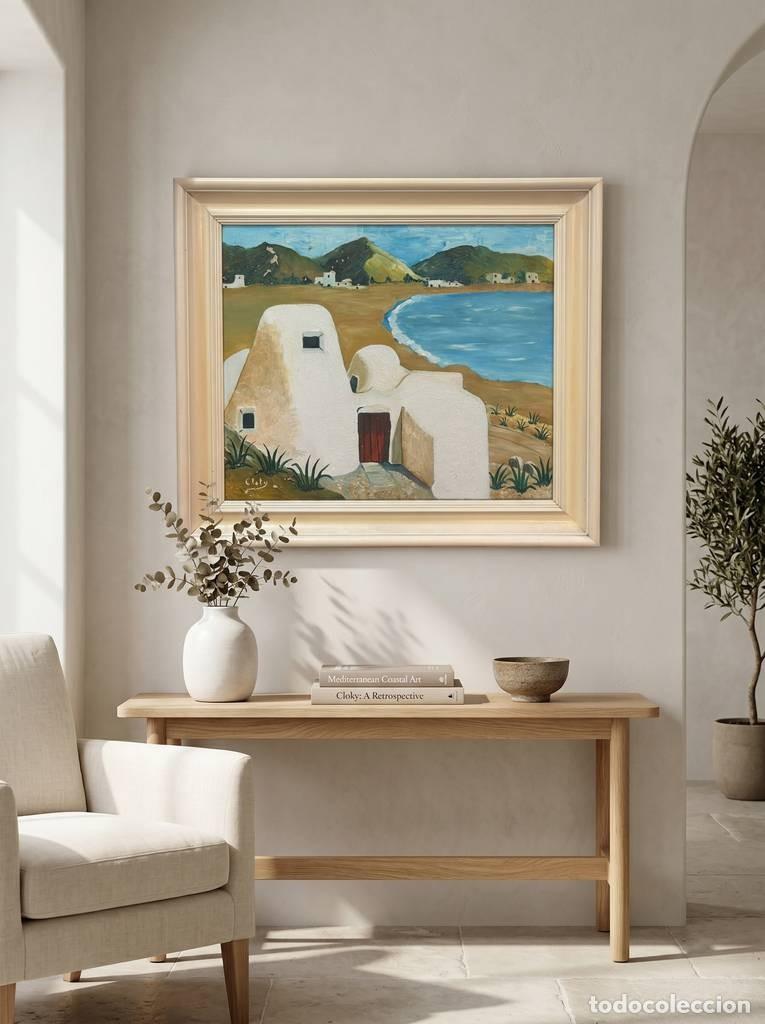 Arte: CUADRO PAISAJE COSTERO Y MAR