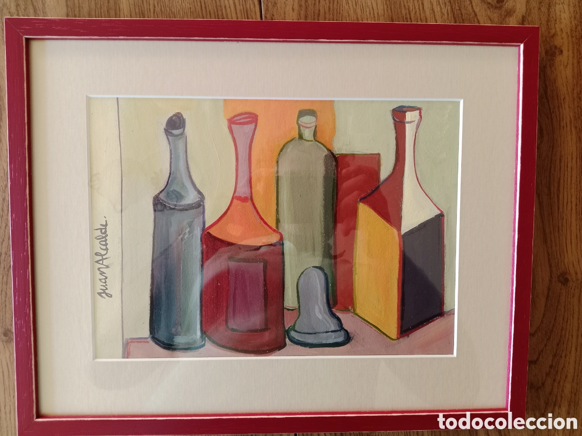 Arte: JUAN ALCALDE, GOUACHE BODEG&Oacute;N , ESCUELA DE PAR&Iacute;S, PINTOR MADRILE&Ntilde;O