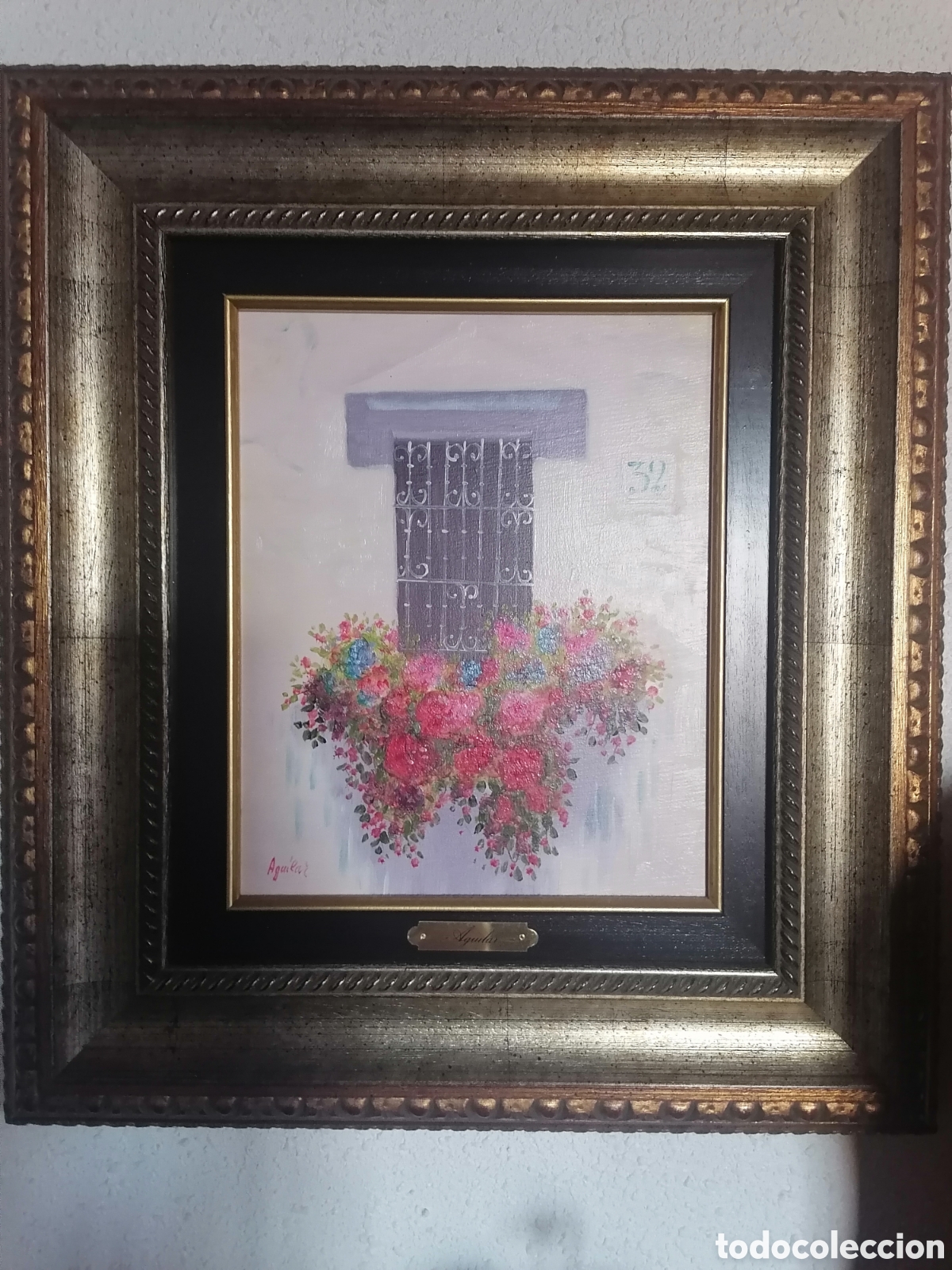 Arte: &Oacute;leo original pintor Aguilar