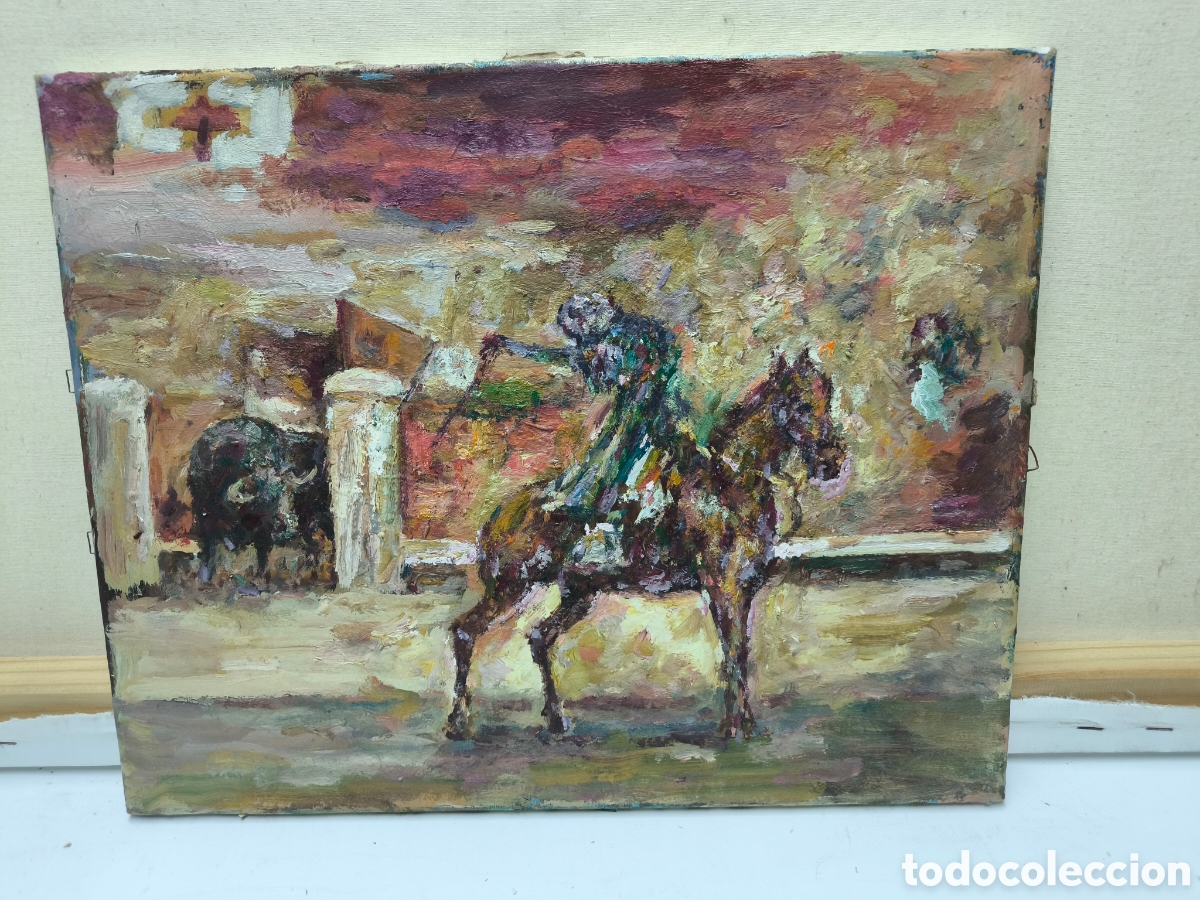 Arte: Cuadro vintage taurino ( hecho a mano )