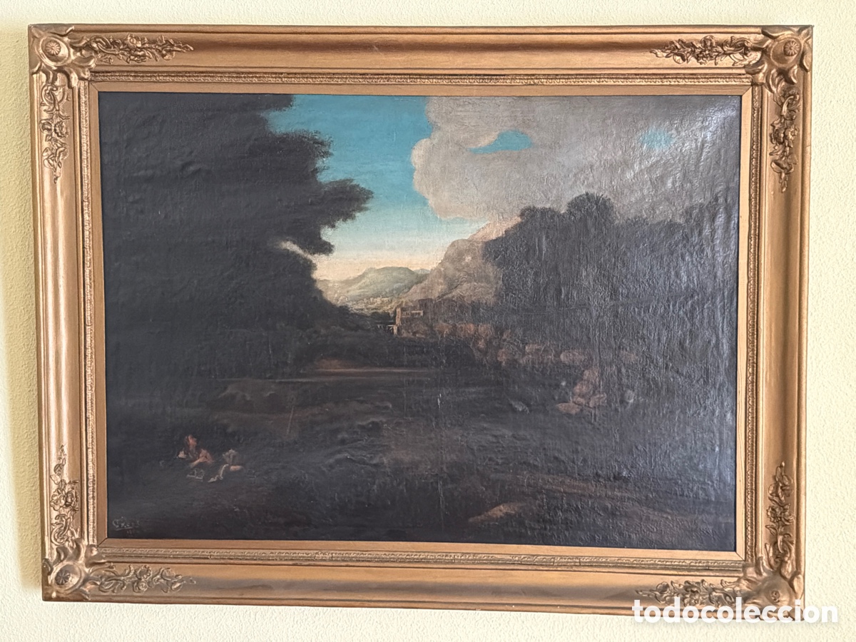 Arte: &Oacute;leo firmado Corot 1854