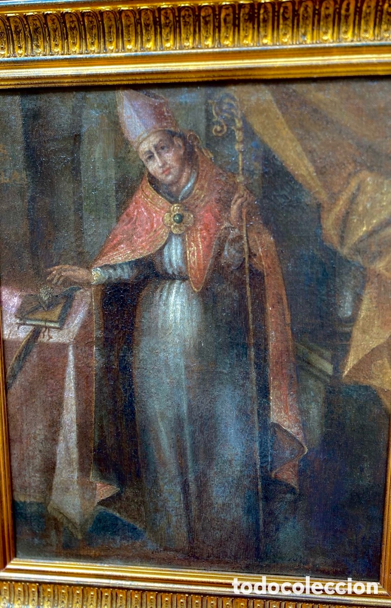 Arte: retrato de obispo, San Tesifon siglo XVIII