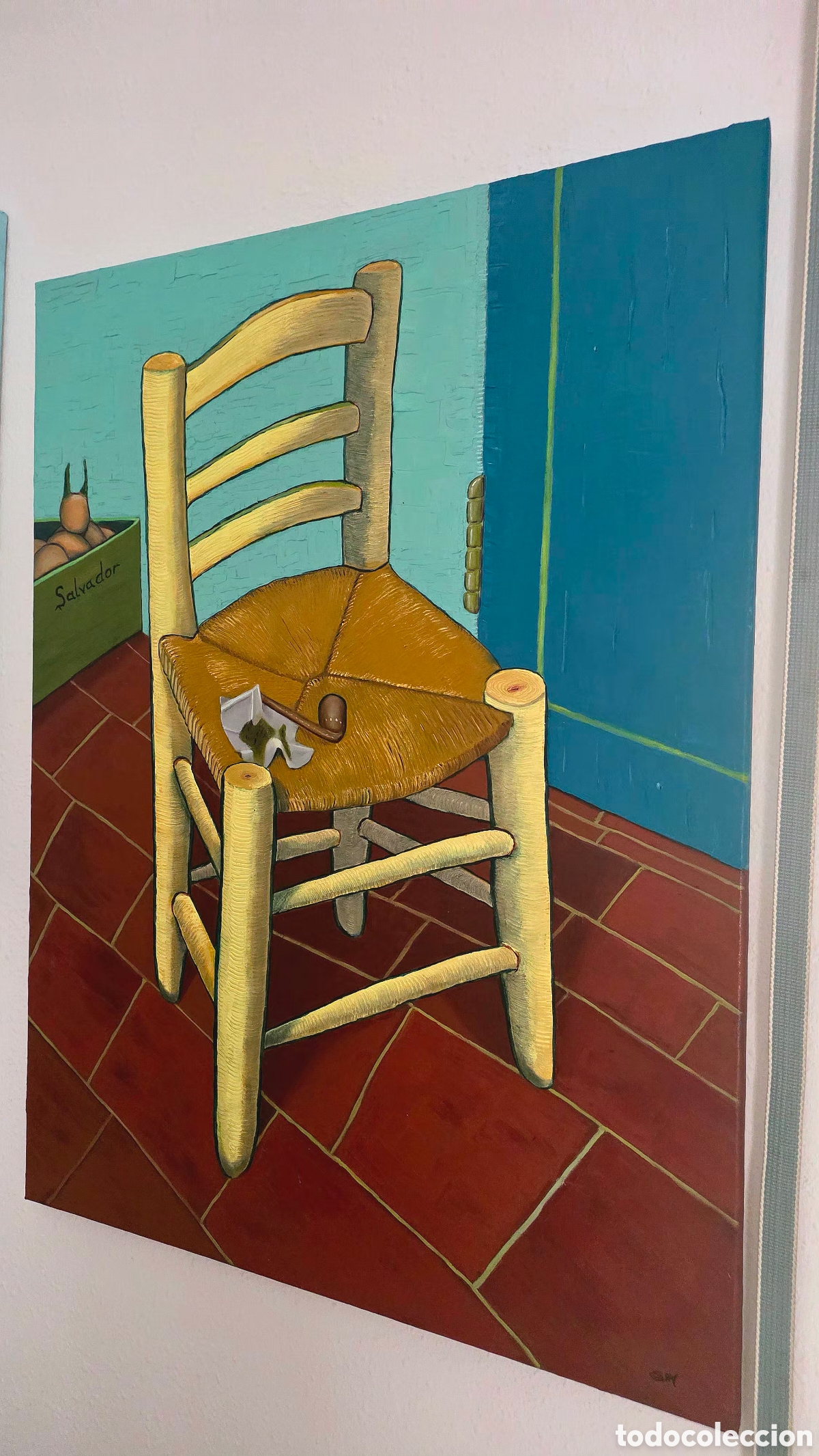 Arte: Cuadro La Silla de Van Gogh &Oacute;leo 60x80 - Foto 3