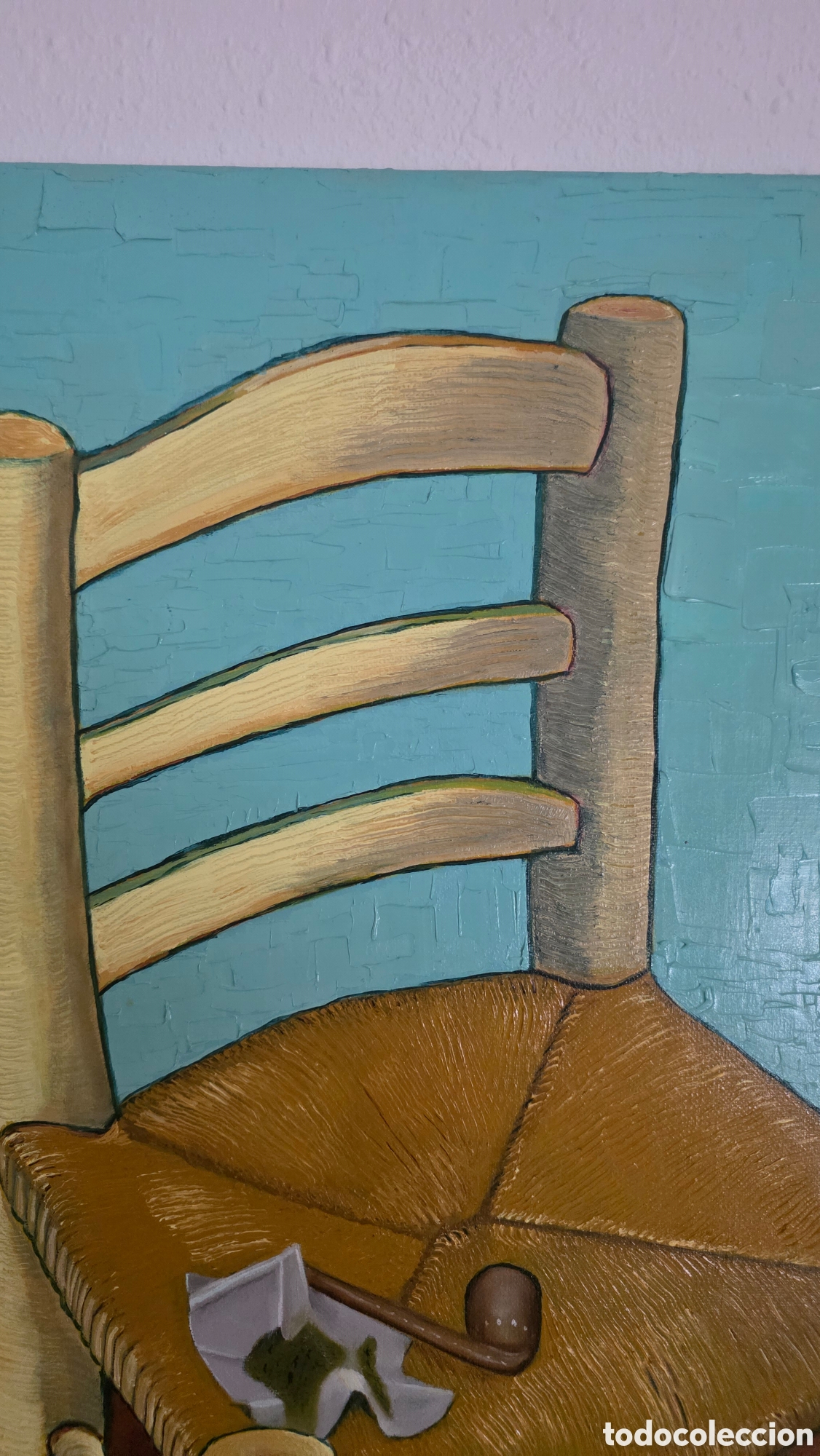 Arte: Cuadro La Silla de Van Gogh &Oacute;leo 60x80 - Foto 5