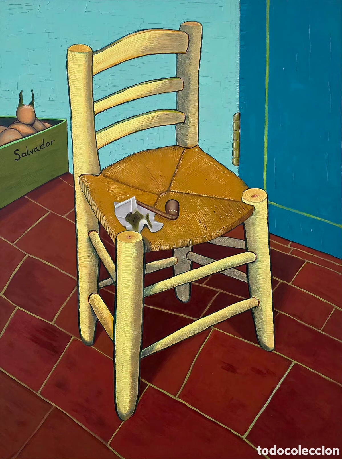 Arte: Cuadro La Silla de Van Gogh &Oacute;leo 60x80