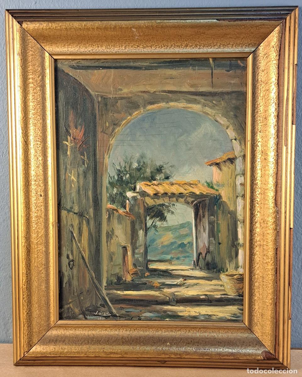 Arte: Joan Grau i Mas &ndash; &ldquo;Can Pla, Santa Fe de Montseny&rdquo; &ndash; &oacute;leo sobre tabla, 1951