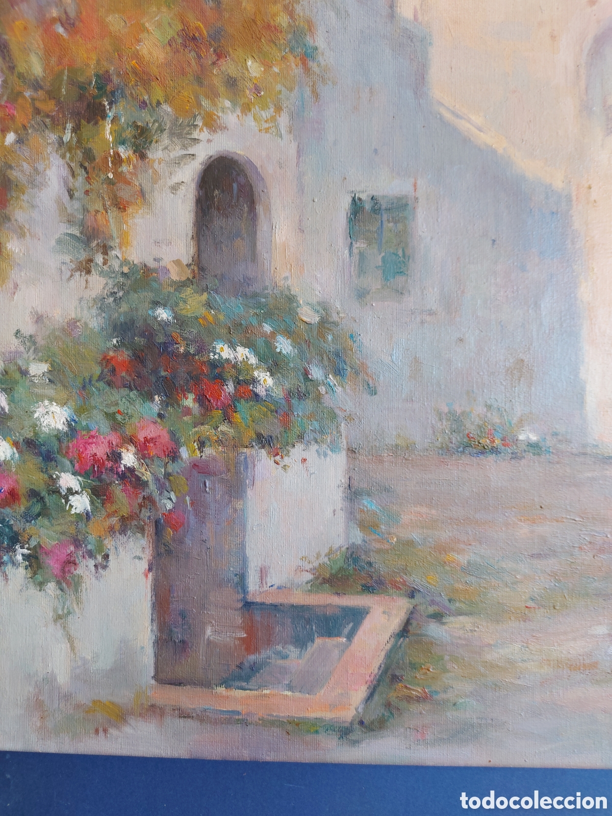 Arte: &rdquo;LA FUENTE EN LA MASIA&rdquo; OLEO