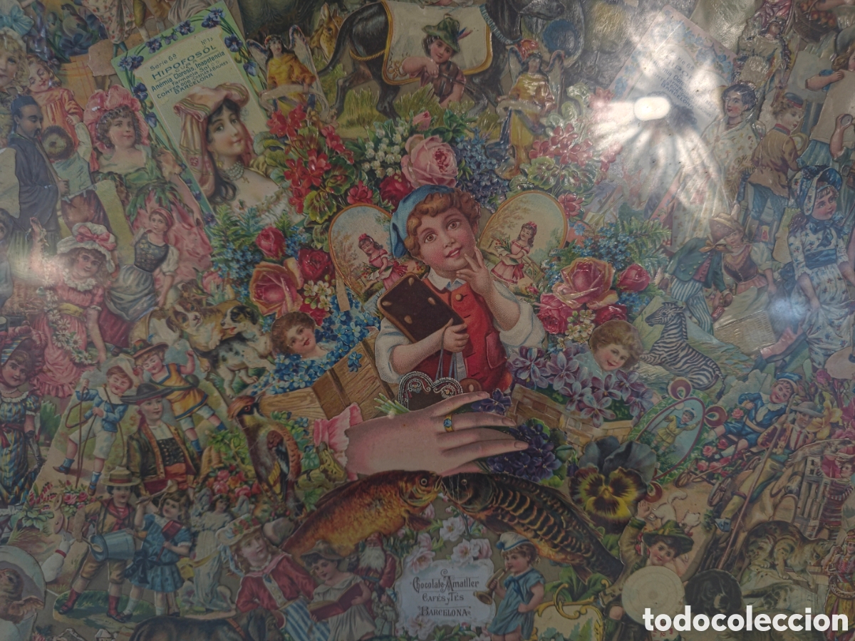 Arte: Composici&oacute;n de Cromos de la Casa Ametller - Foto 1