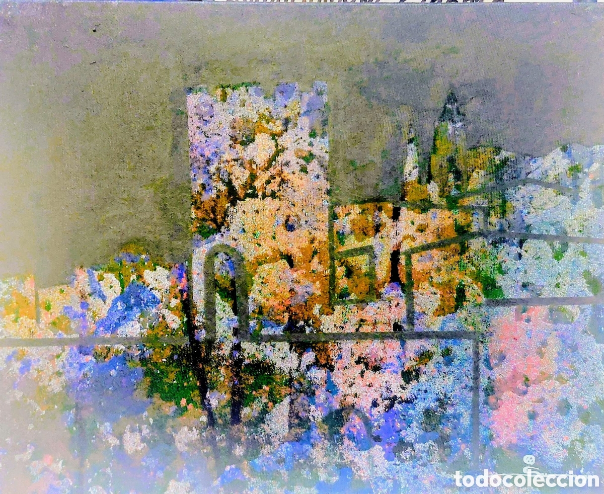 Arte: SURIS ALBERT OLEO TELA MIXTO 41X33 A&Ntilde;O 2001 PUEBLO BESALU DE GERONA